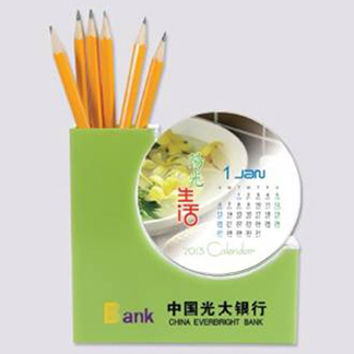 创意杯垫塑料台历-2014年台历
