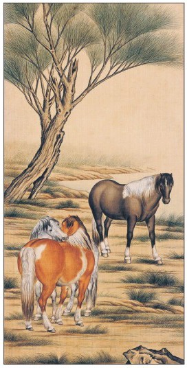 定制2014年马年月历-长对开珠光艺术纸月历