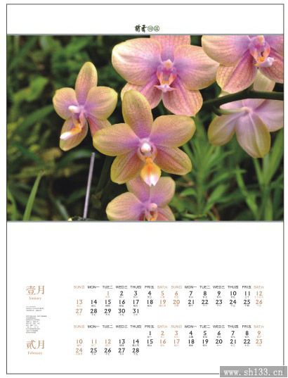 厂家2014年月历