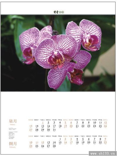厂家2014年月历